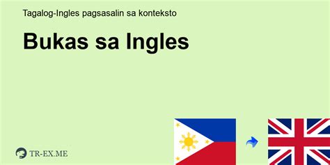 Tuloy bukas in English with contextual examples .